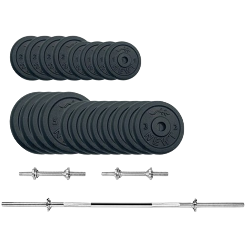 Штанга и гантели металлические Newt Gym Set-H Home 67 кг