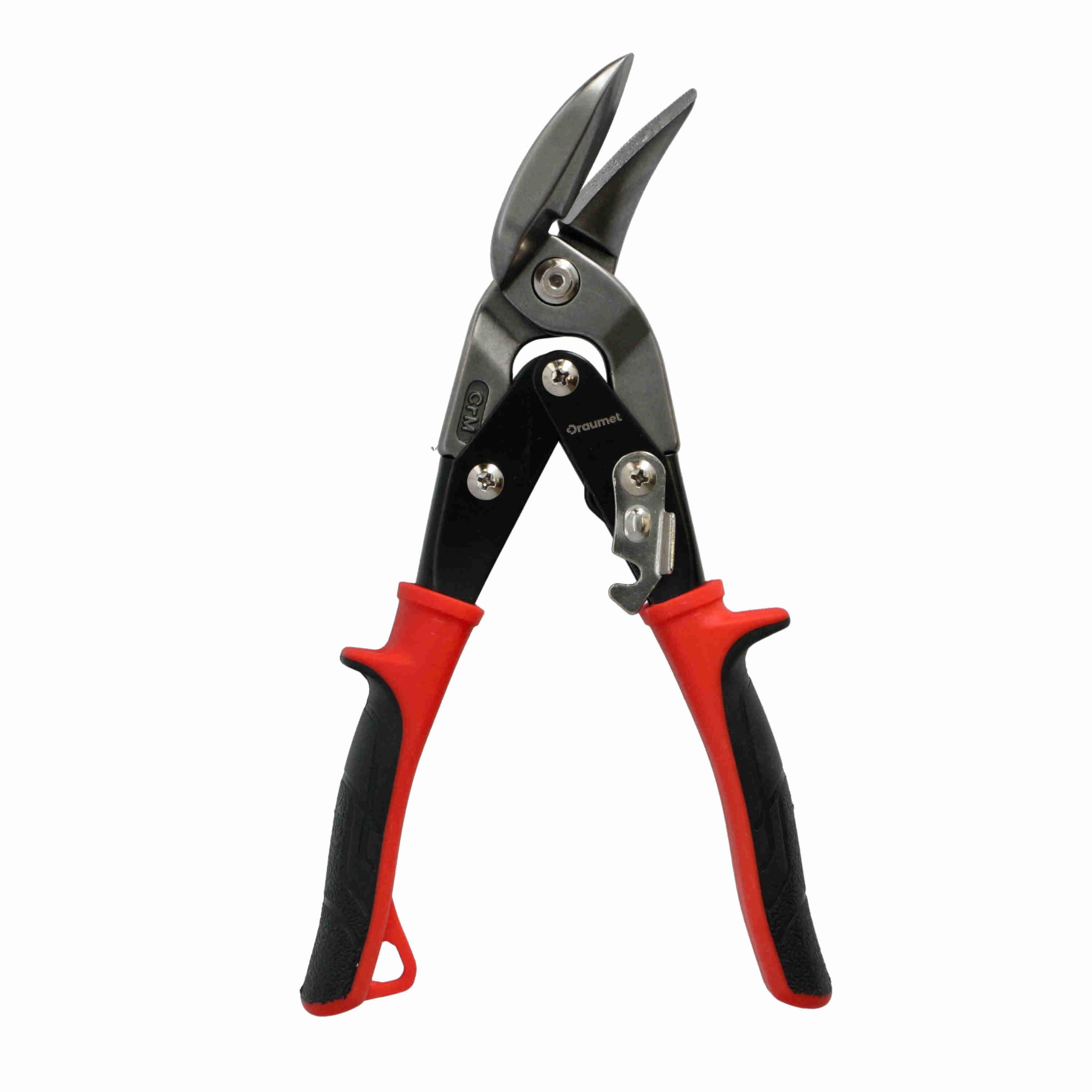 Ножиці для різання металу Draumet загнуті ліві двоважільний механізм 250 мм (E4062)