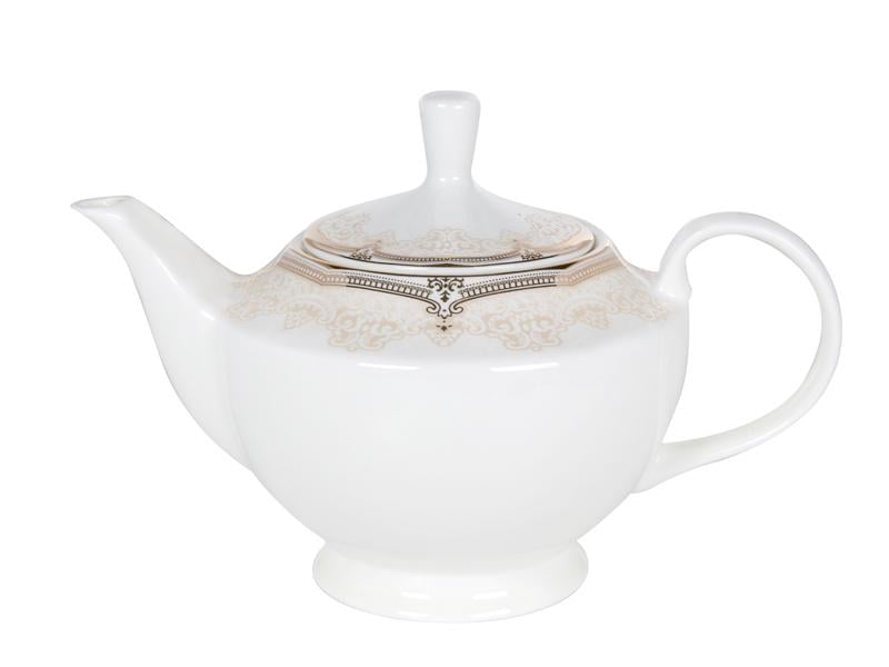 Чайний сервіз Lefard Золота класика на 6 персон з чайником Білий (440-132) - фото 5 Чайний сервіз Lefard Золота класика на 6 персон з чайником Білий (440-132) - фото 5
