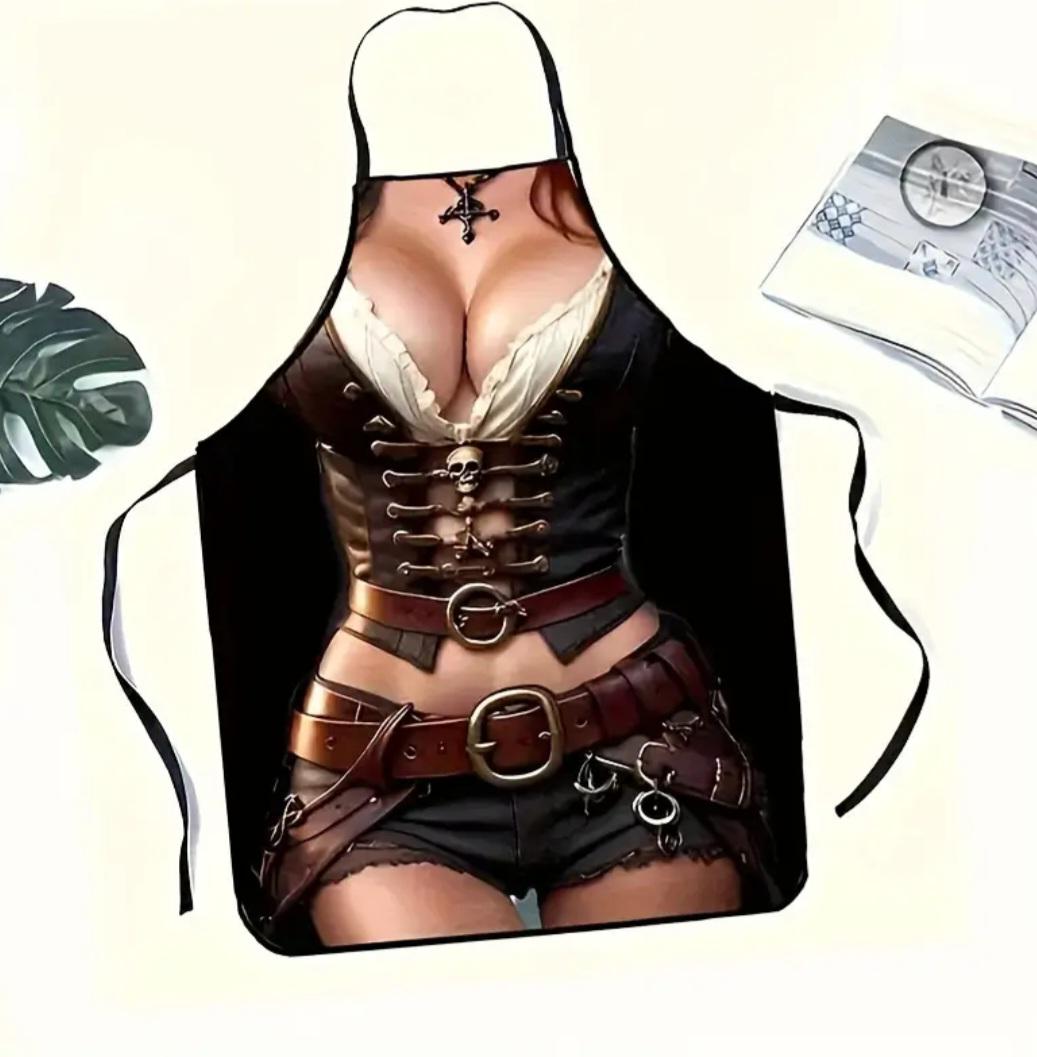 Фартук с прикольным принтом женский 80x60 см Разноцветный (50212) - фото 3 Фартук с прикольным принтом женский 80x60 см Разноцветный (50212) - фото 3