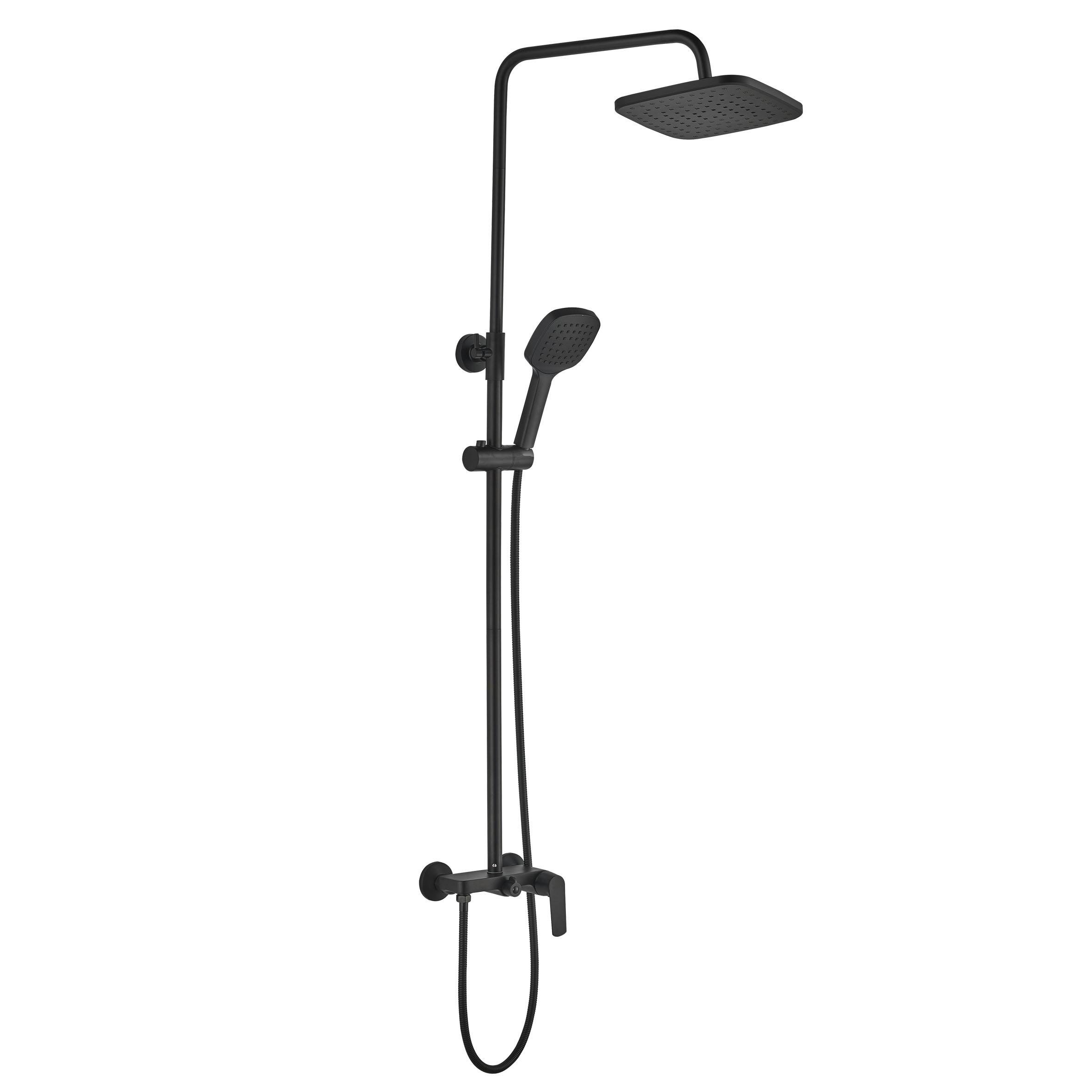 Душевая система со смесителем Globus Lux LAGUNA GLA-0005N-10-BB 000022558 Черный (129913)