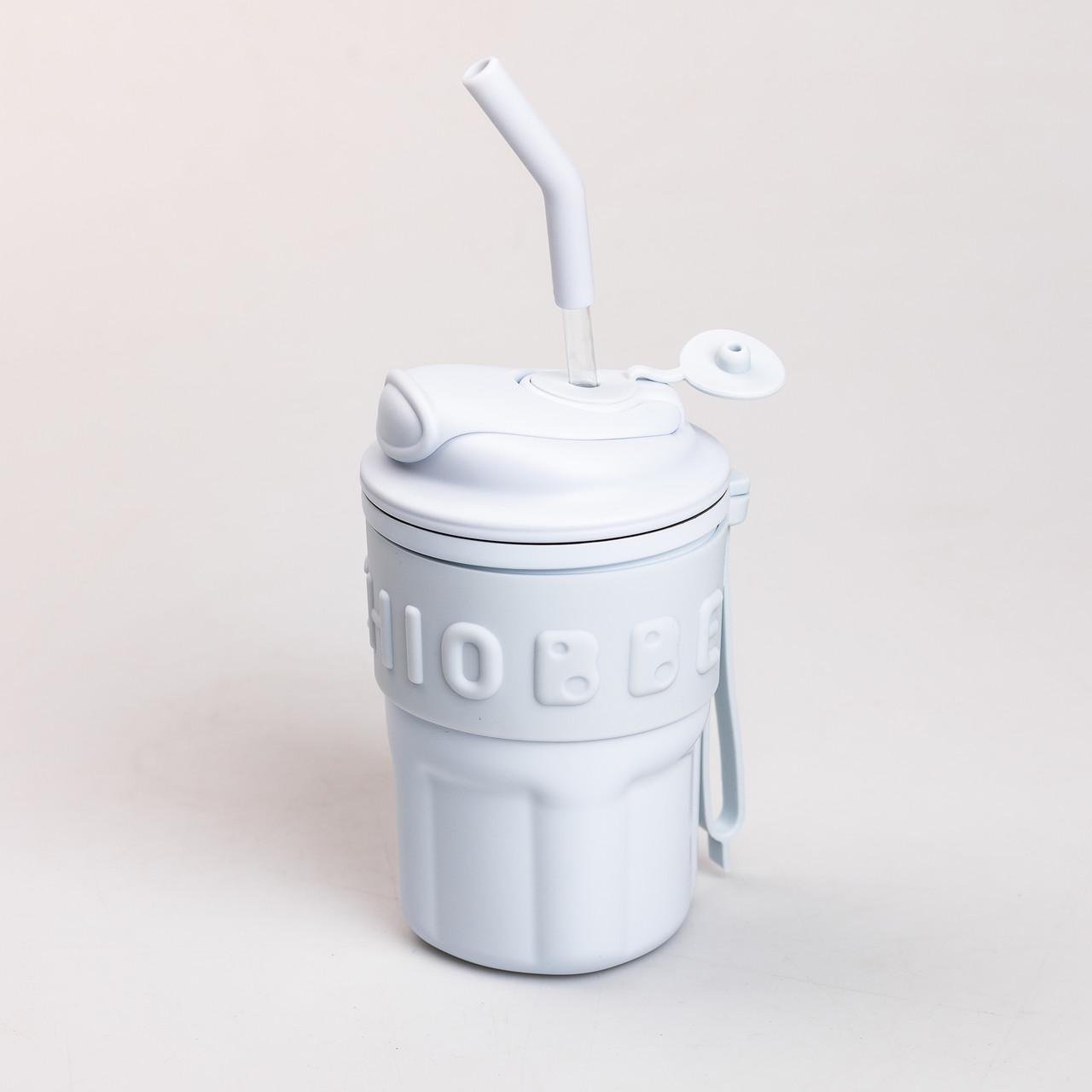 Термокружка Chiobbe із трубочкою 450 мл Блакитний (HP-14-18BL) - фото 2 Термокружка Chiobbe із трубочкою 450 мл Блакитний (HP-14-18BL) - фото 2