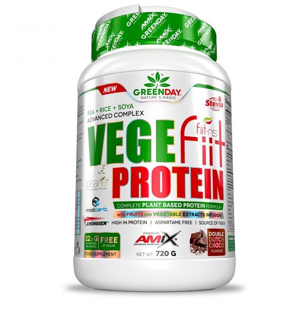 Протеин Amix Nutrition GreenDay Vege-Fiit Protein 720 г 24 порции Double Chocolate