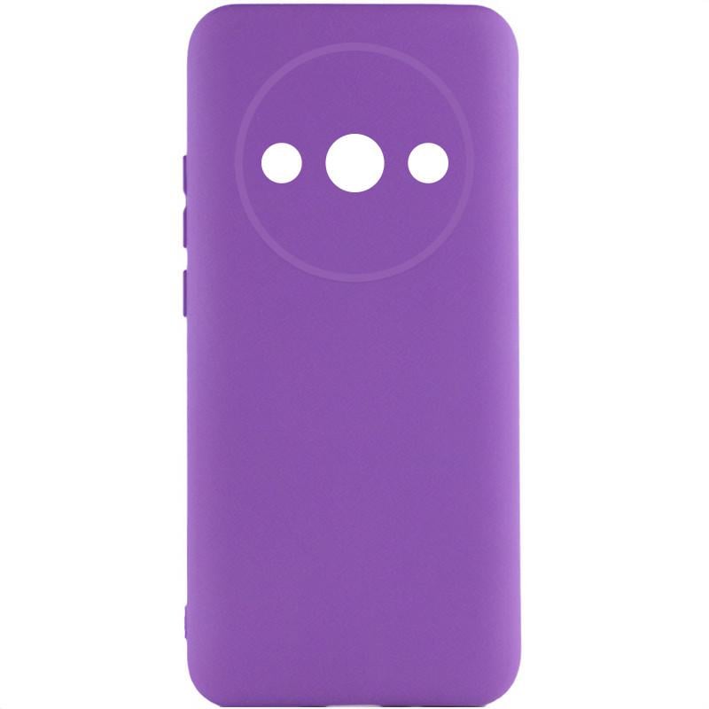 Противоударный чехол Silicone Cover Lakshmi Full Camera (A) для Xiaomi Redmi A3 Фиолетовый / Purple