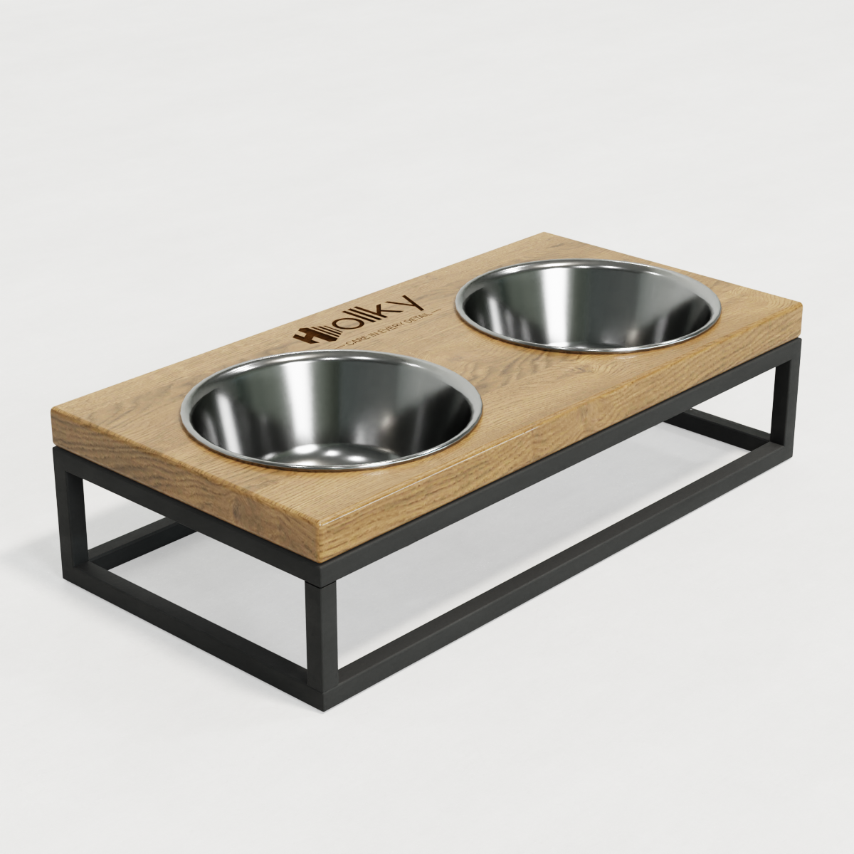 Миски на подставке для маленьких собак и котов Hollky Base S 2х0,45 л (BS-36187-GRNT) - фото 5 Миски на подставке для маленьких собак и котов Hollky Base S 2х0,45 л (BS-36187-GRNT) - фото 5