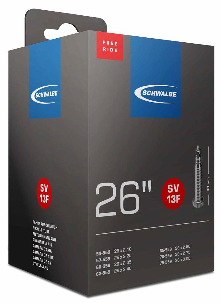 Камера для велосипеда Schwalbe SV13F FREERIDE EK 40 мм 26"/54/75x559 (TUB-E0-04)