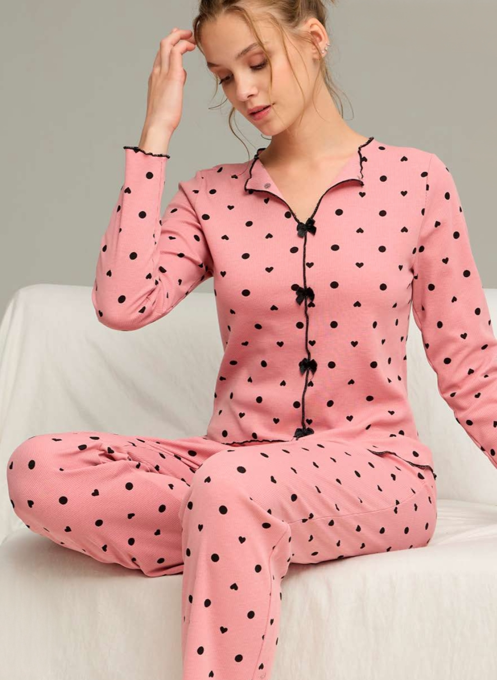 Піжама жіноча трикотажна Romance 5XL Темно-пудровий (SS28001-1) - фото 3 Піжама жіноча трикотажна Romance 5XL Темно-пудровий (SS28001-1) - фото 3