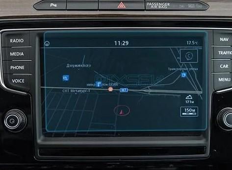 Стекло защитное Pixsel гибридный глянец на монитор Volkswagen PASSAT 7,9“ 2015-2019