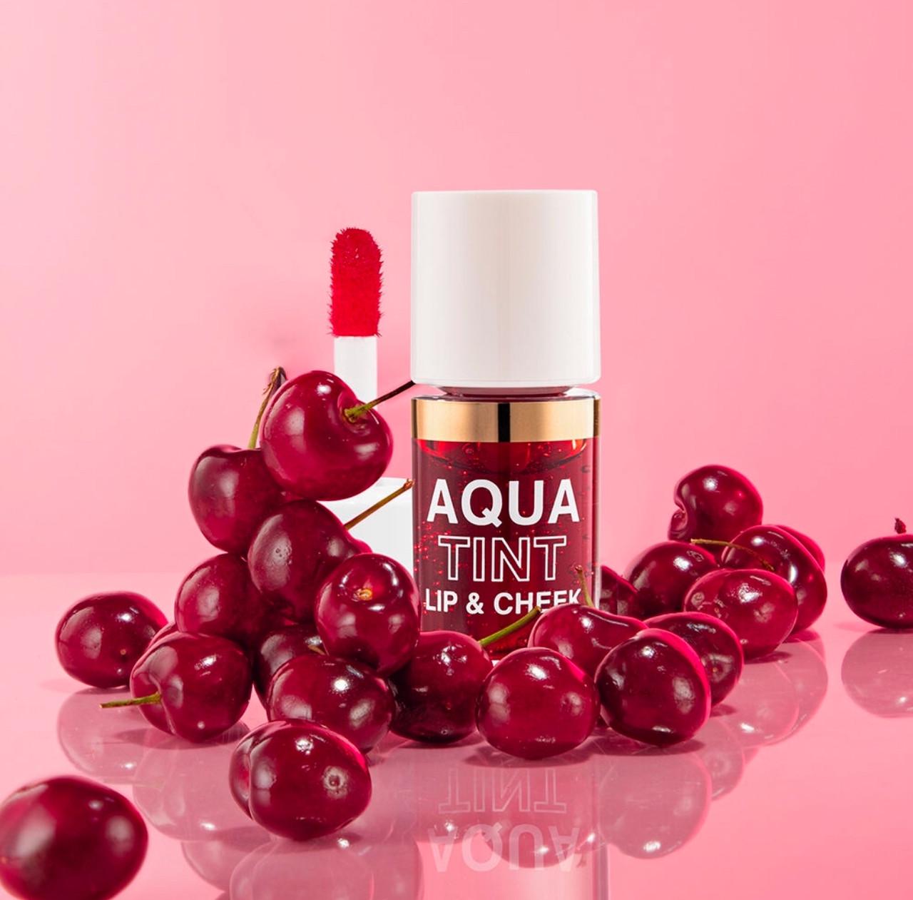 Тинт для губ Topface Aqua Tint Cherry jam Натуральный румянец легкая текстура 7 мл (PNCL14)