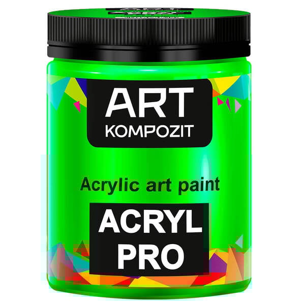 Акрилова фарба ART Kompozit 551 430 мл Зелений флуоресцентний (KT551) - фото 1 Акрилова фарба ART Kompozit 551 430 мл Зелений флуоресцентний (KT551) - фото 1