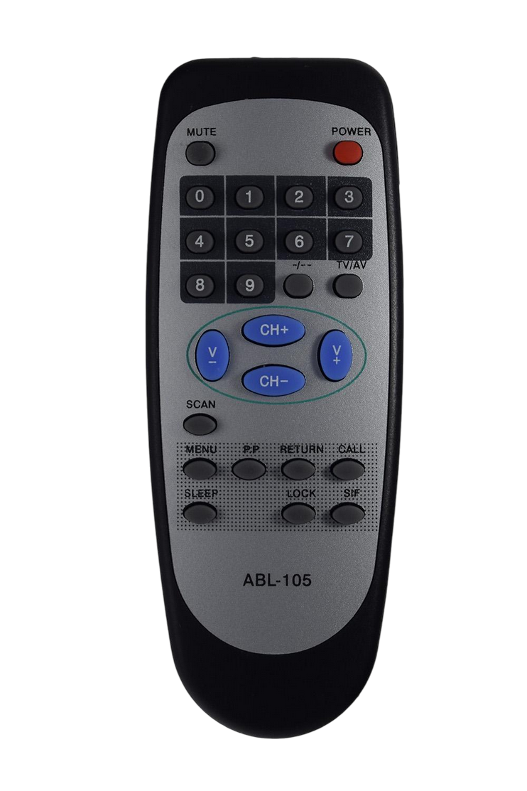 Пульт для телевизора Akai ABL-105 с кнопкой LOCK (686)
