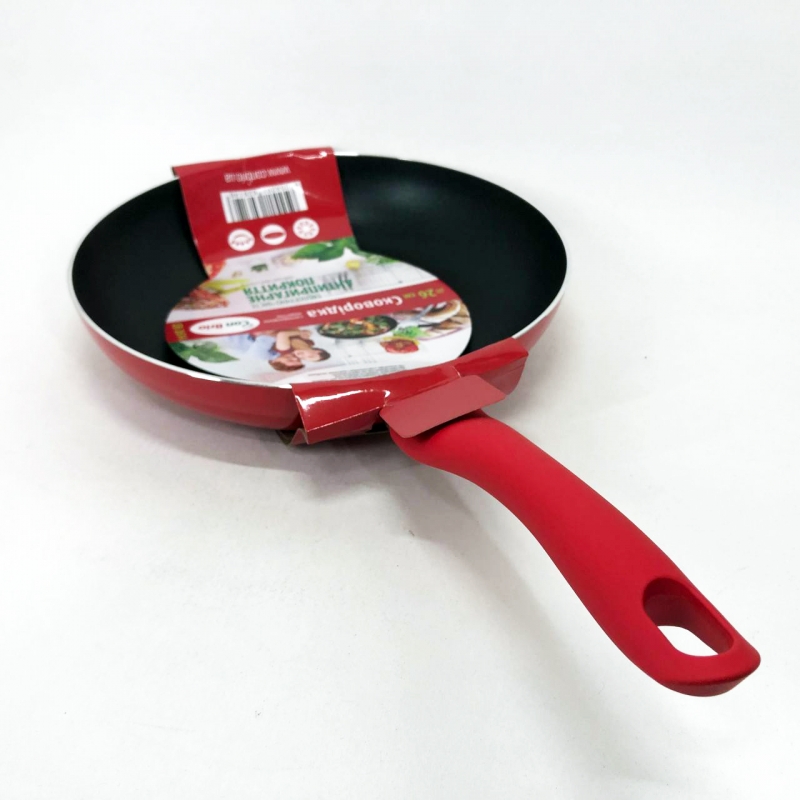 Сковорода Con Brio CB-2614 антипригарное покрытие XYLAN 26 см Red (tf5175) - фото 7