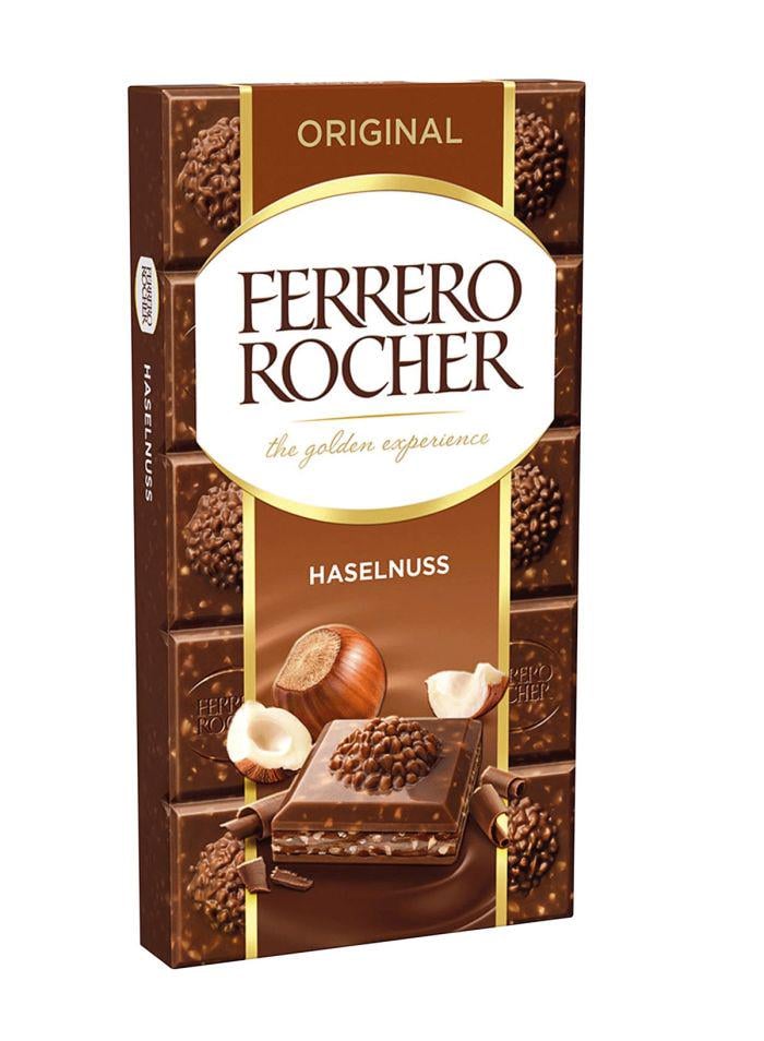 Молочный шоколад Ferrero Rocher с лесными орехами 90 г