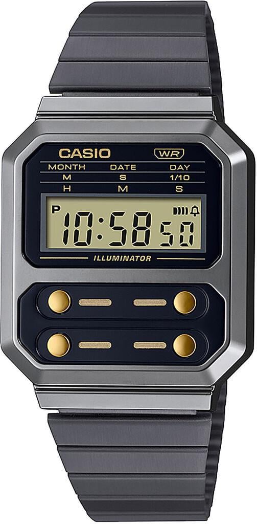 Наручные часы мужские Casio VINTAGE EDGY A100WEGG-1A2 с подсветкой (2826001031)