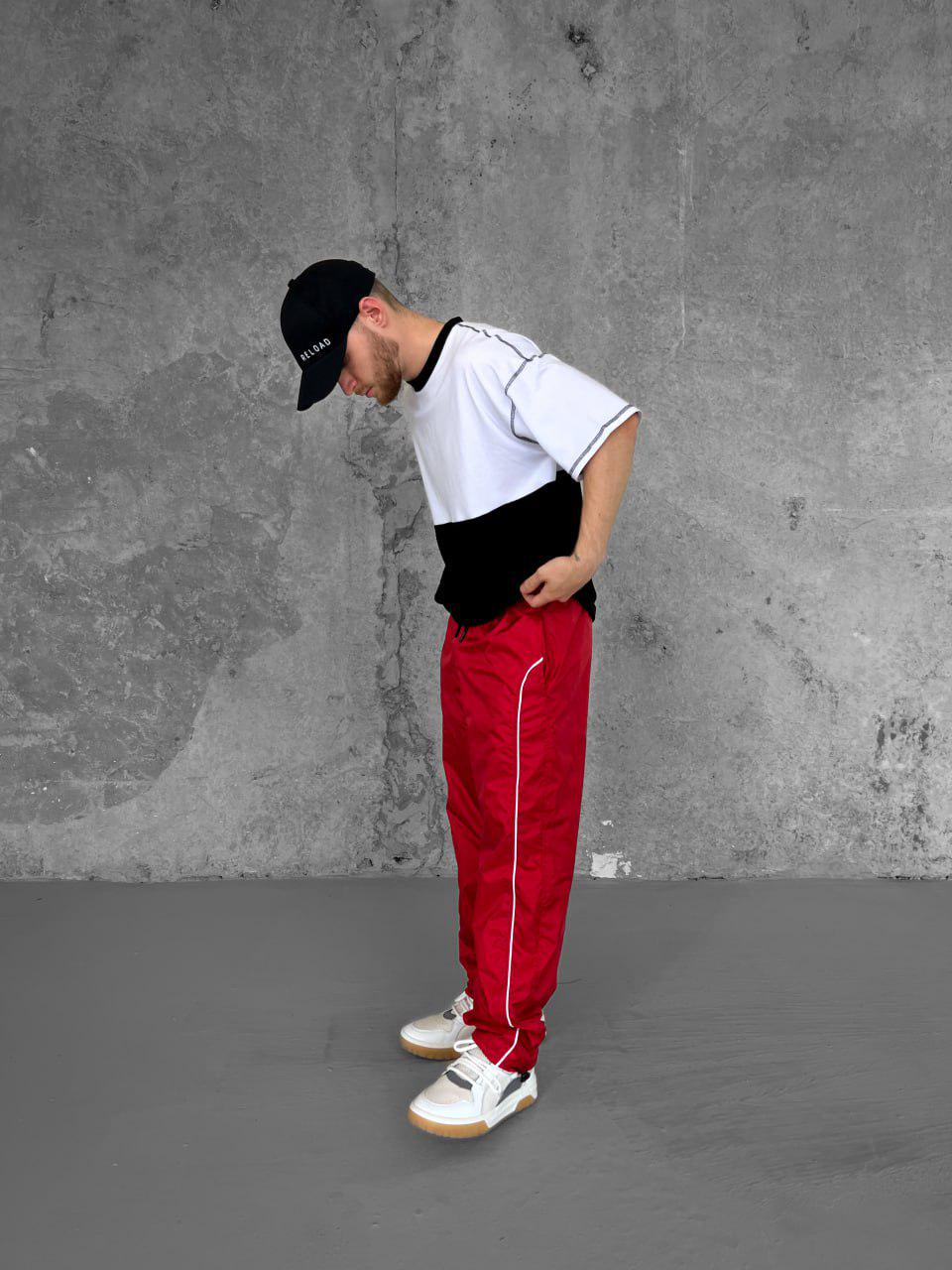 Спортивні штани чоловічі Slide оверсайз M Червоний (26456/1/2) - фото 5 Спортивні штани чоловічі Slide оверсайз M Червоний (26456/1/2) - фото 5