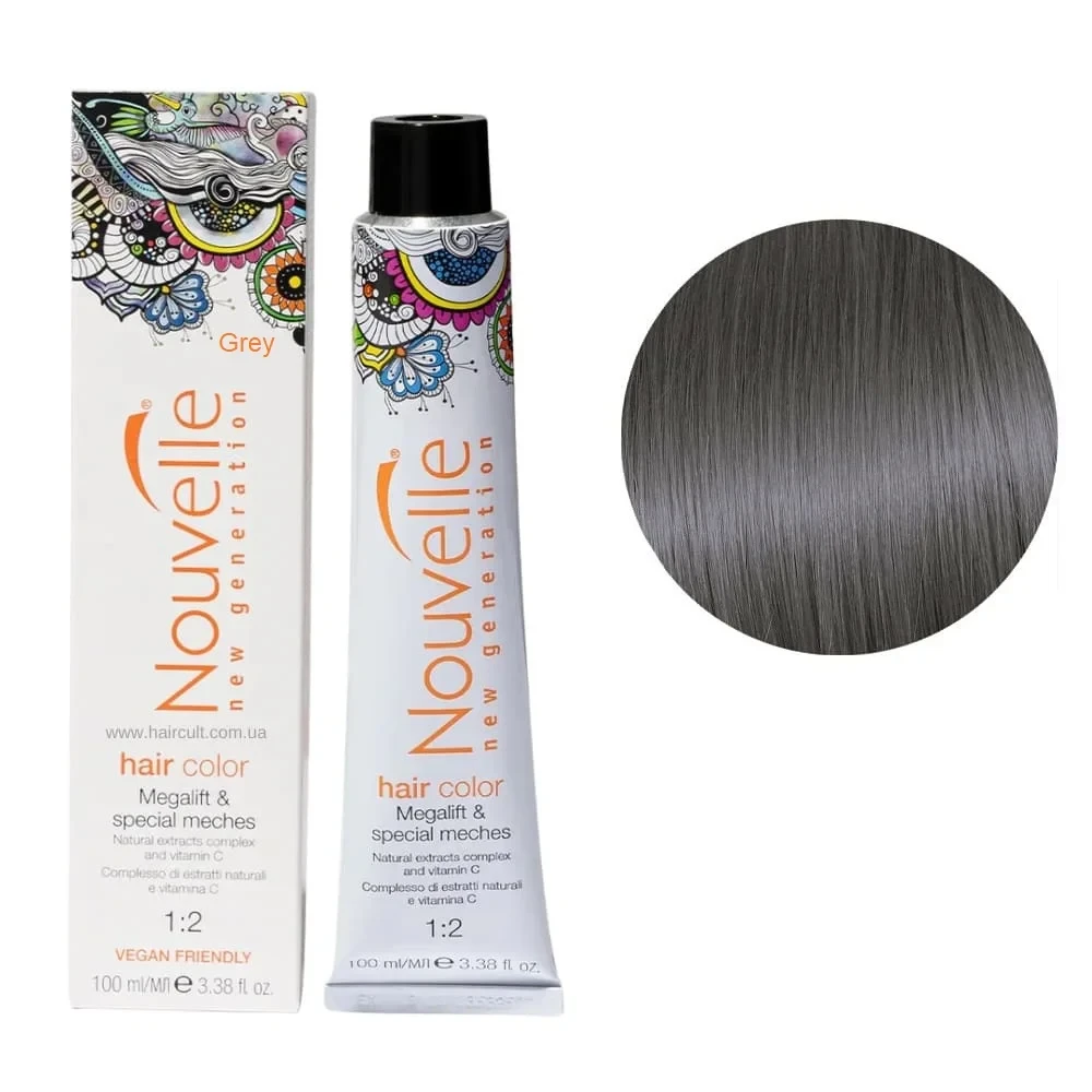 Фарба для волосся Nouvelle Hair Color Grey Попеляста 100 мл