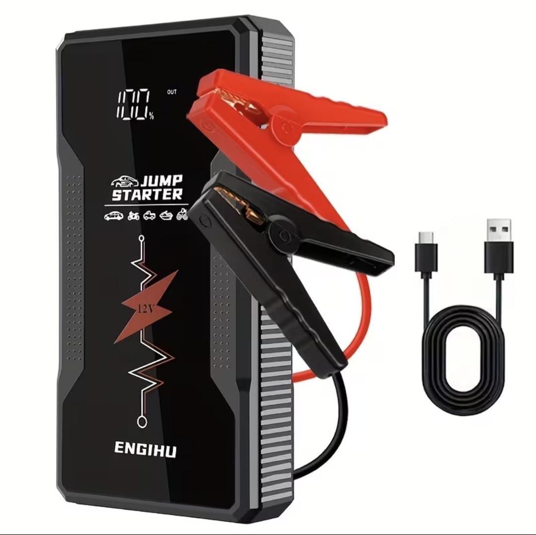 Пуско-зарядное устройство для автомобиля бустер ENGIHU 600/1200A 12V Power Bank/LED-фонарь (2915908702)
