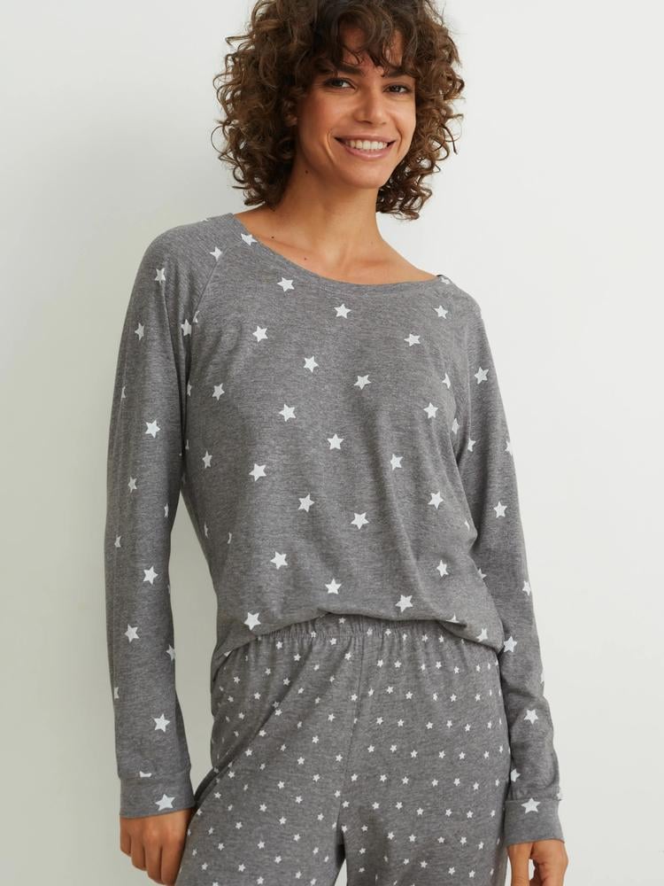 Пижама C & A 77523/2180747х60 женская Серый - фото 3 Пижама C & A 77523/2180747х60 женская Серый - фото 3