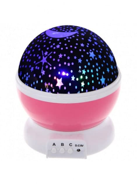Ночник-проектор Star Master звездное небо Розовый