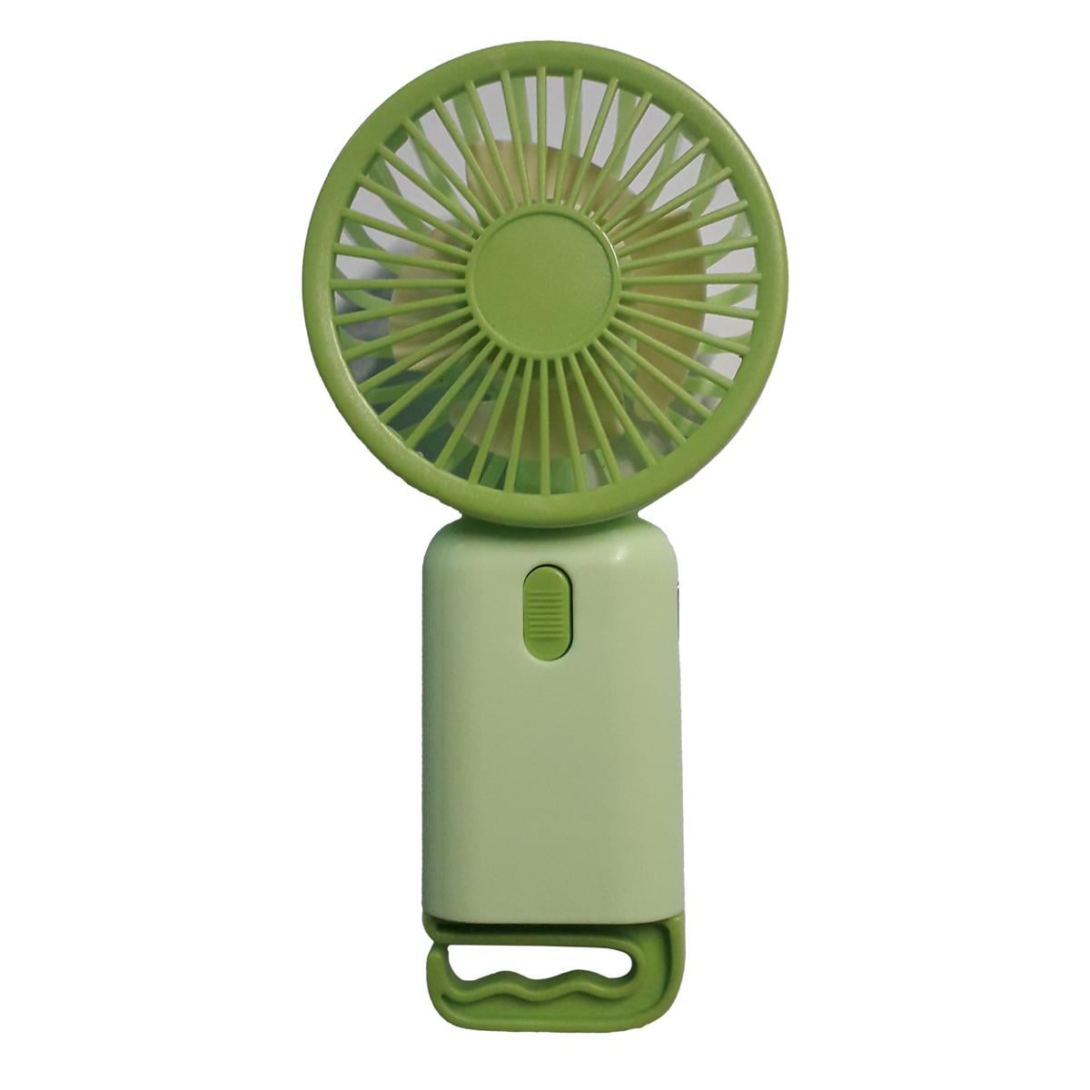 Вентилятор мини-аккумуляторный Multi Functional Fan 1,11W Салатовый (1011156-LightGreen-4)