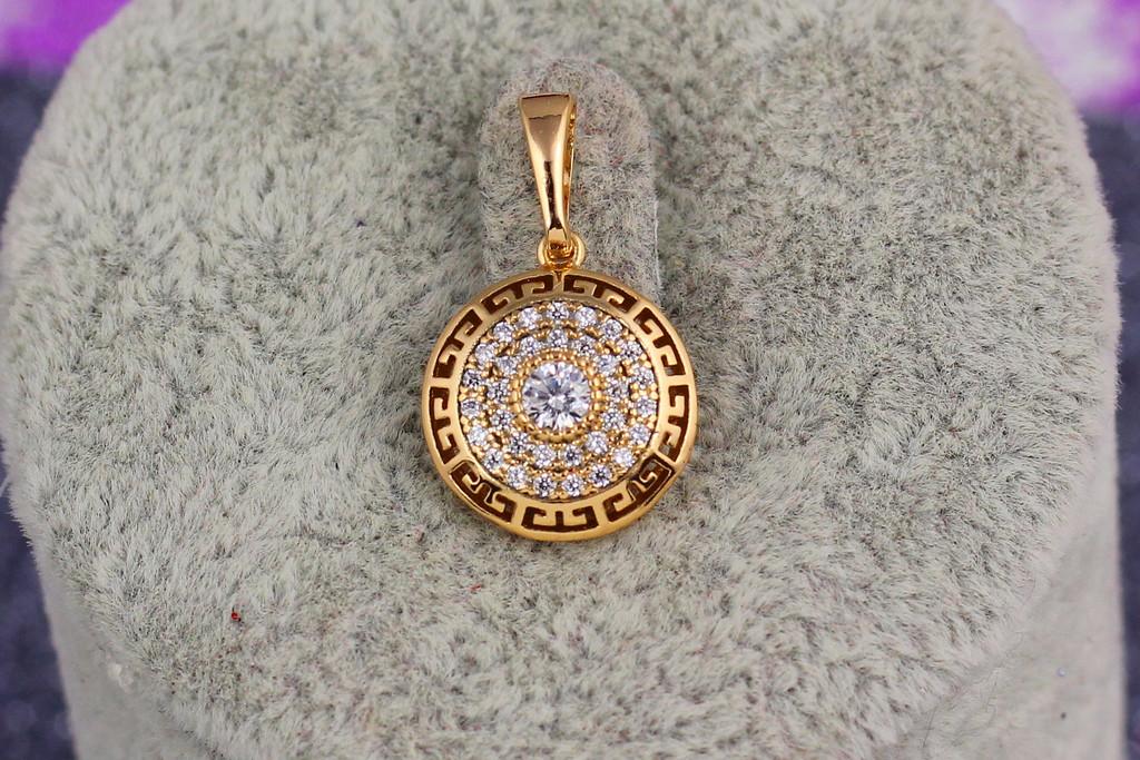 Кулон Xuping Jewelry Версаче 1,2 см Золотистый