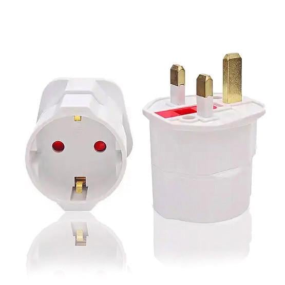 Переходник под английскую розетку усиленый с предохранителем Белый (2026230849) - фото 5