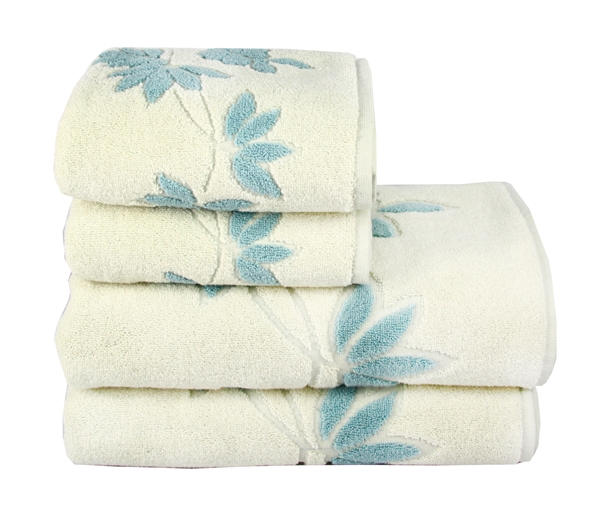 Полотенце махровое Maisonette Solvron 76х152 см голубой 550 г/м2