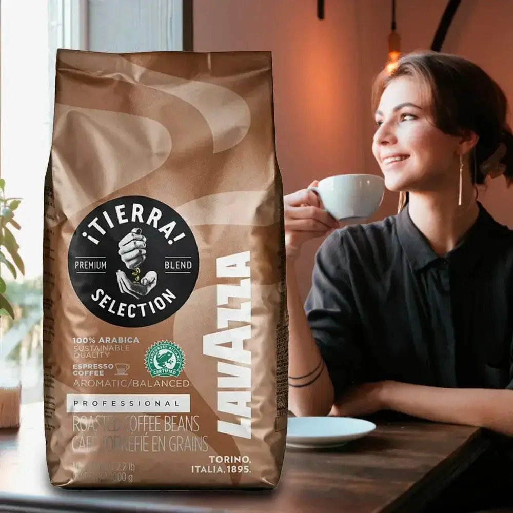 Кава в зернах Lavazza Tierra арабіка 1 кг (28099377) - фото 2 Кава в зернах Lavazza Tierra арабіка 1 кг (28099377) - фото 2