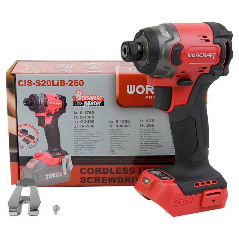 Гайковерт ударный аккумуляторный бесщеточный Worcraft CIS-S20LiB-260 (13273) - фото 7 Гайковерт ударный аккумуляторный бесщеточный Worcraft CIS-S20LiB-260 (13273) - фото 7