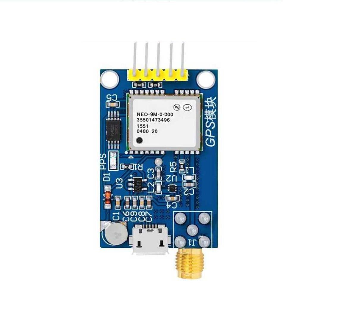 Модуль GPS на U-blox NEO-M9N с интерфейсной платой и керамической антенной для Arduino/трекеров/дронов (00-00029154)