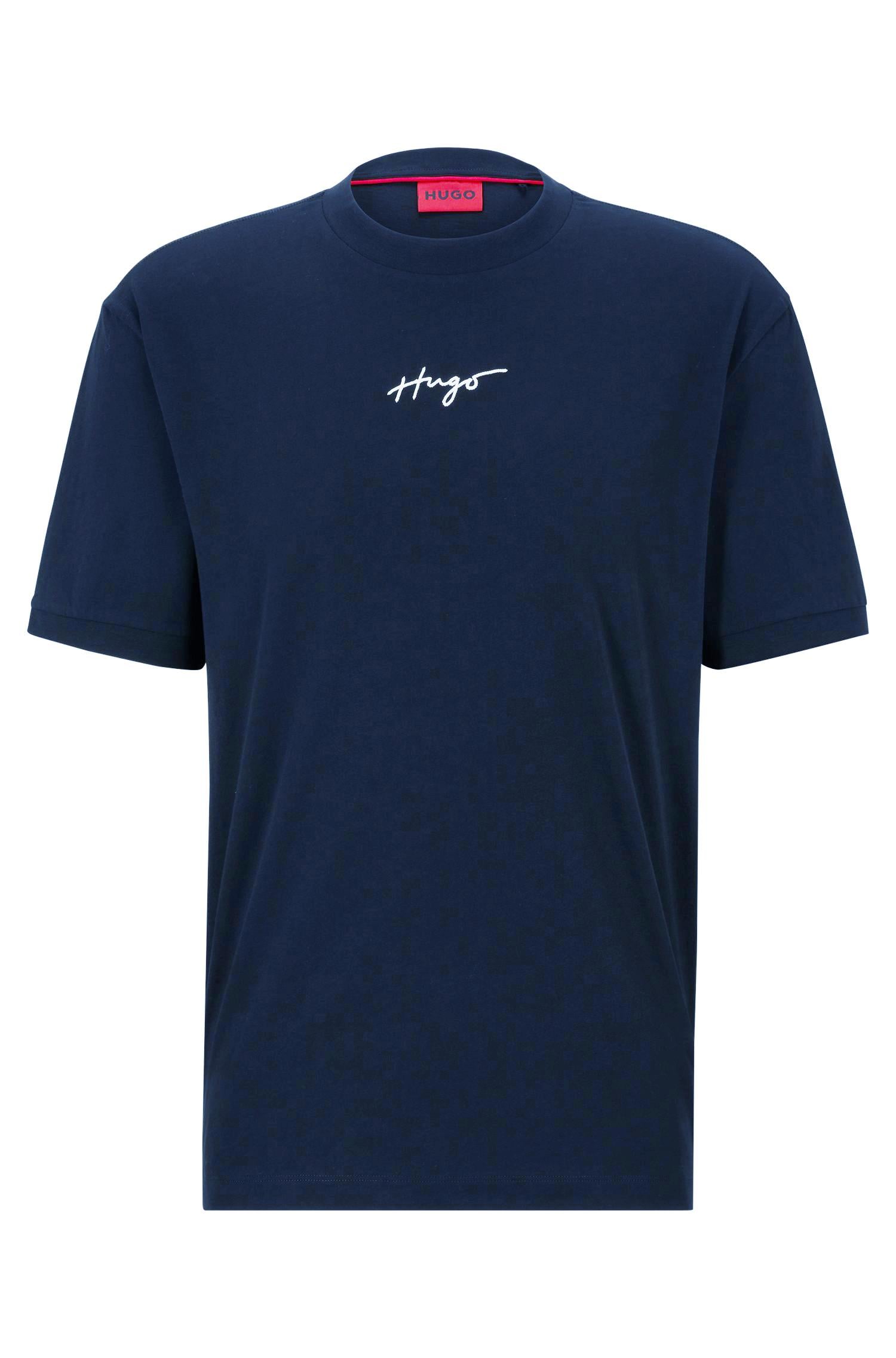 Футболка мужская Hugo Boss Relaxed-Fit Handwritten Logo 07-7044NV M (11037671)
