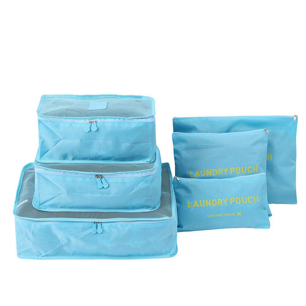 Комплект дорожных органайзеров Travel 6 шт. Голубой - фото 4