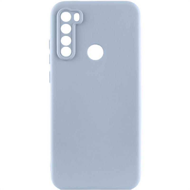 Противоударный чехол TPU GETMAN Liquid Silk Full Camera для Xiaomi Redmi Note 8T Голубой / Lilac Blue