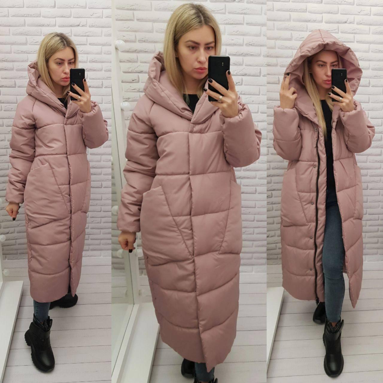 Пуховик об'ємний супер довгий Аiza А500 р. 46-48 Вишневий - фото 13 Пуховик об'ємний супер довгий Аiza А500 р. 46-48 Вишневий - фото 13