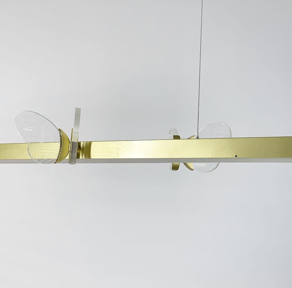 Люстра світлодіодна із метеликами Золотий (D 1201L) - фото 4 Люстра світлодіодна із метеликами Золотий (D 1201L) - фото 4