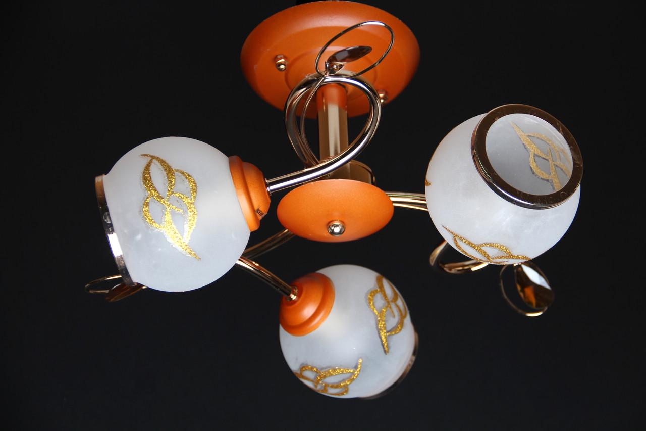 Люстра Svlight трехламповая 97524/3 Золотой/Коричневый (374964734)