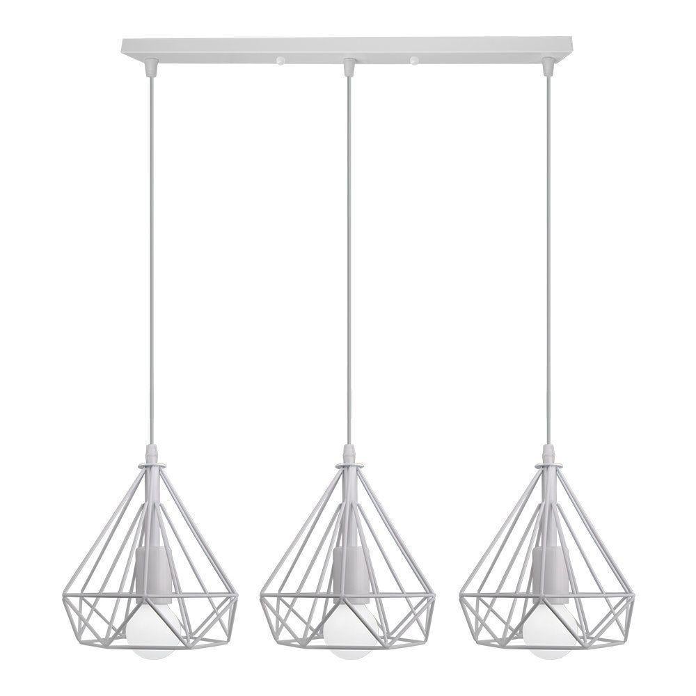 Люстра Svlight подвесная в стиле лофт бриллиант на планке трехламповая А240/3 Белый (1555079421)