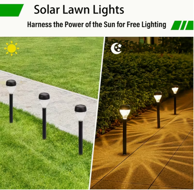 Садовый светильник на солнечной батарее для газона Белый теплый свет (1710) - фото 5