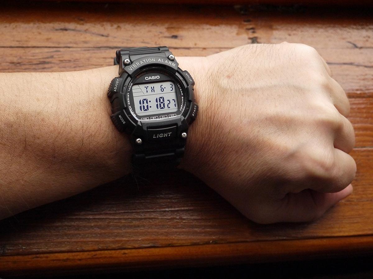Наручные часы мужские Casio W-736H-1A Vibration Alarm (1689537134) - фото 6