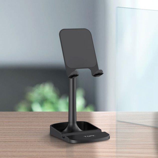 Підставка для телефона і планшета TOPK D23 Чорний Підставка для телефона і планшета TOPK D23 Чорний