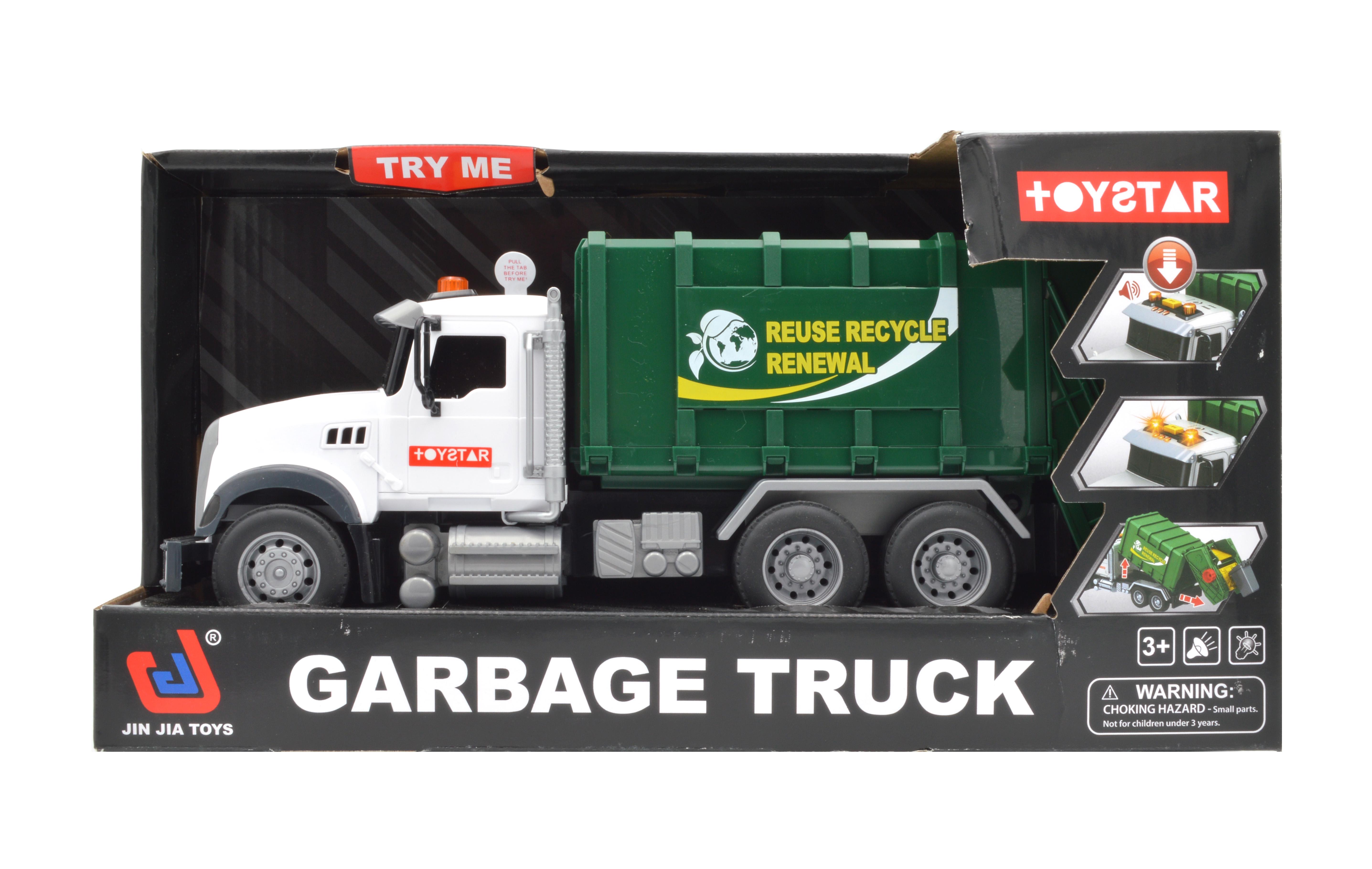 Машинка Мусоровоз с баками для мусора 666-13R инерция/звук/свет - фото 8 Машинка Мусоровоз с баками для мусора 666-13R инерция/звук/свет - фото 8