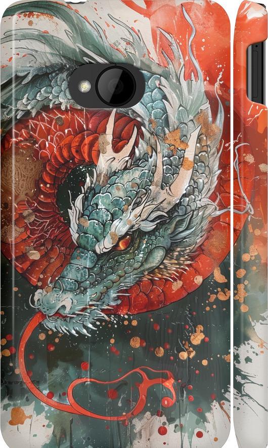 Чехол на HTC One M7 Стихия огня (6101m-36-42517)