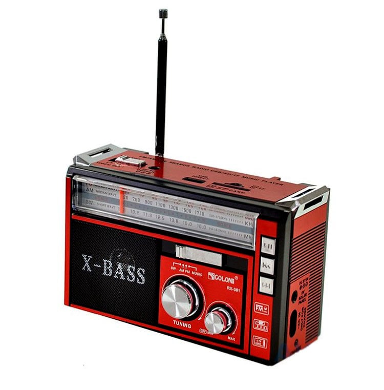 Радіоприймач RX-381 red Golon (LA27531)