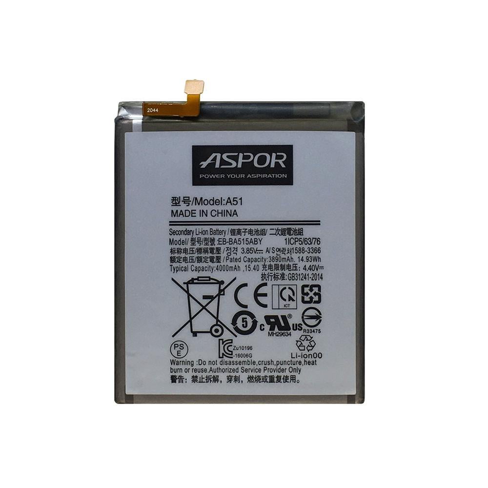 Аккумулятор Aspor EB-BA515ABY для Samsung A515/A51