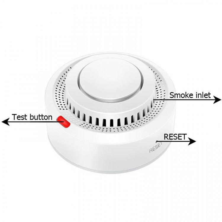 Датчик диму Tuya Wifi Smoke Detector з сиреною та оповіщенням на смартфон - фото 3