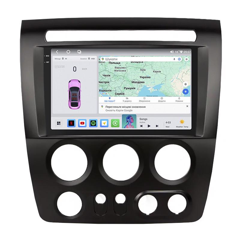 Автомагнитола штатная Lesko QLED CarPlay/4G/Wi-Fi/GPS/360° для Hummer H3 2005-2010 4/64Gb 9" (2352230320)