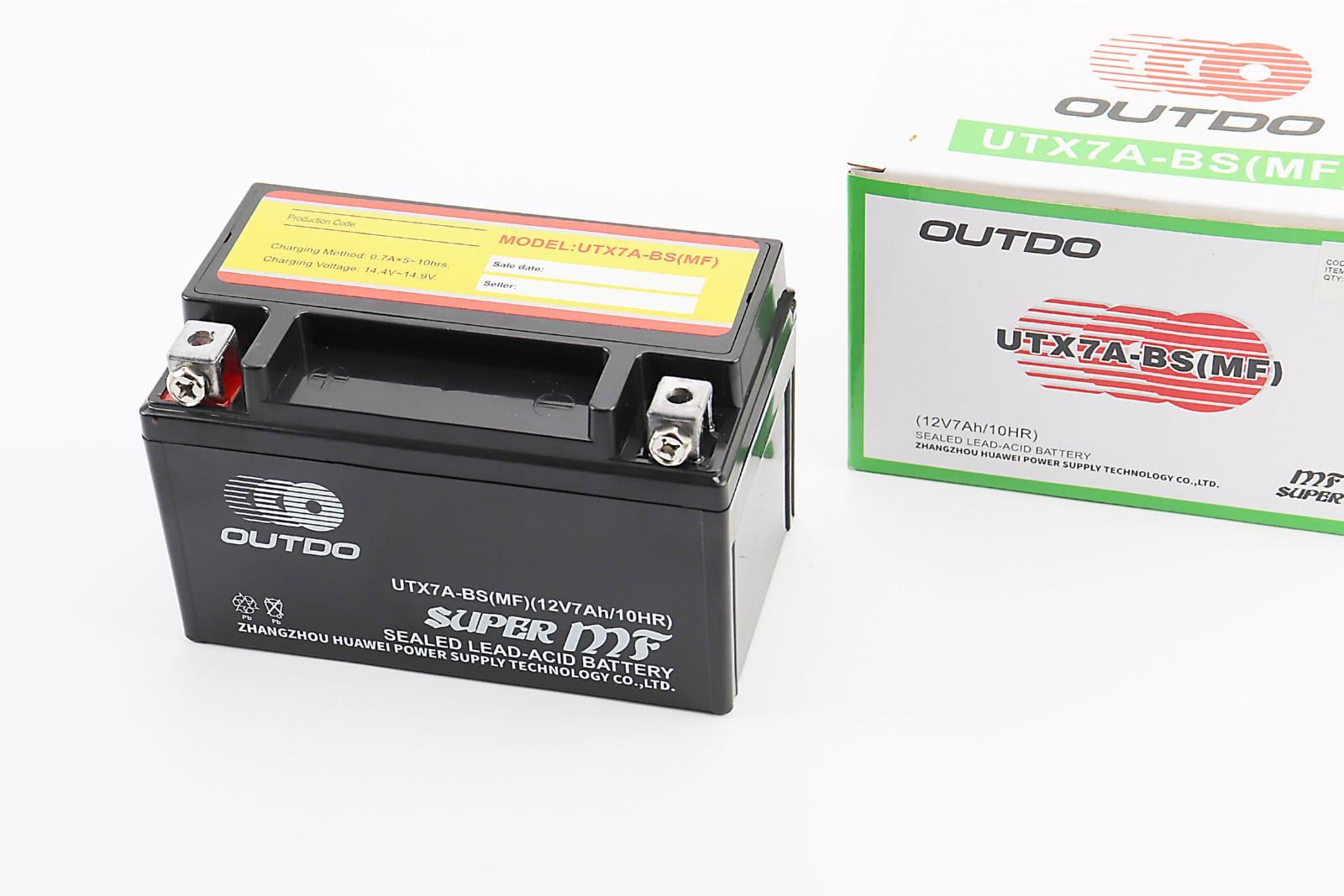 Аккумулятор 12V 7Ah UTX7A-BS MF кислотный 150x85x95 мм (348263)