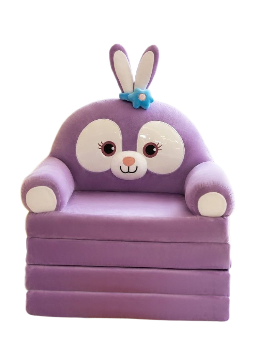 Кресло мягкое детское Зайчик раскладное плюшевое для девочки в детскую комнату 160 см Фиолетовый (280029) Кресло мягкое детское Зайчик раскладное плюшевое для девочки в детскую комнату 160 см Фиолетовый (280029)