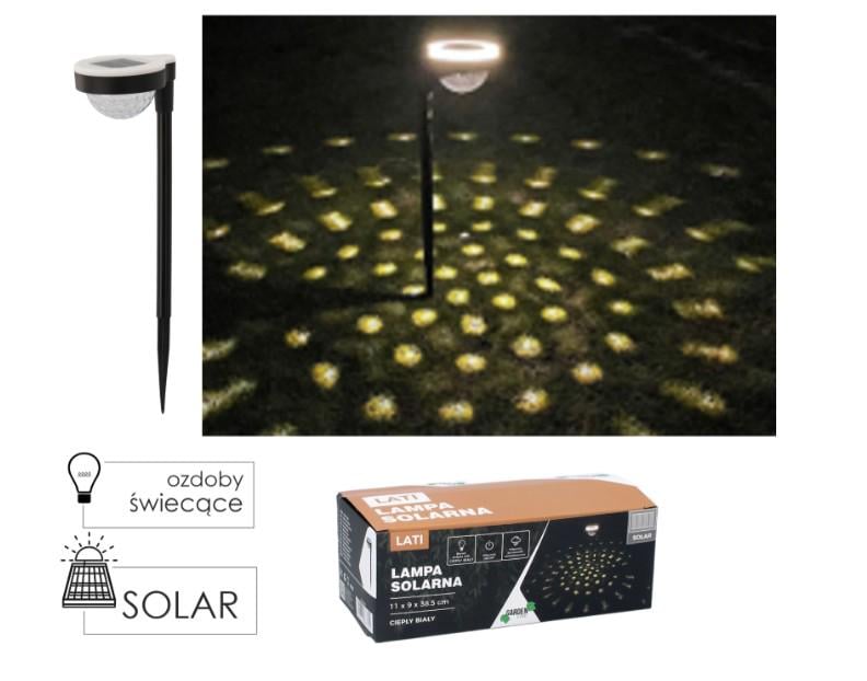 Светильник садовый светодиодный GardenLine SOL3705 на солнечных батареях 11x9x38,5 см Теплый белый свет (24723826) - фото 4 Светильник садовый светодиодный GardenLine SOL3705 на солнечных батареях 11x9x38,5 см Теплый белый свет (24723826) - фото 4