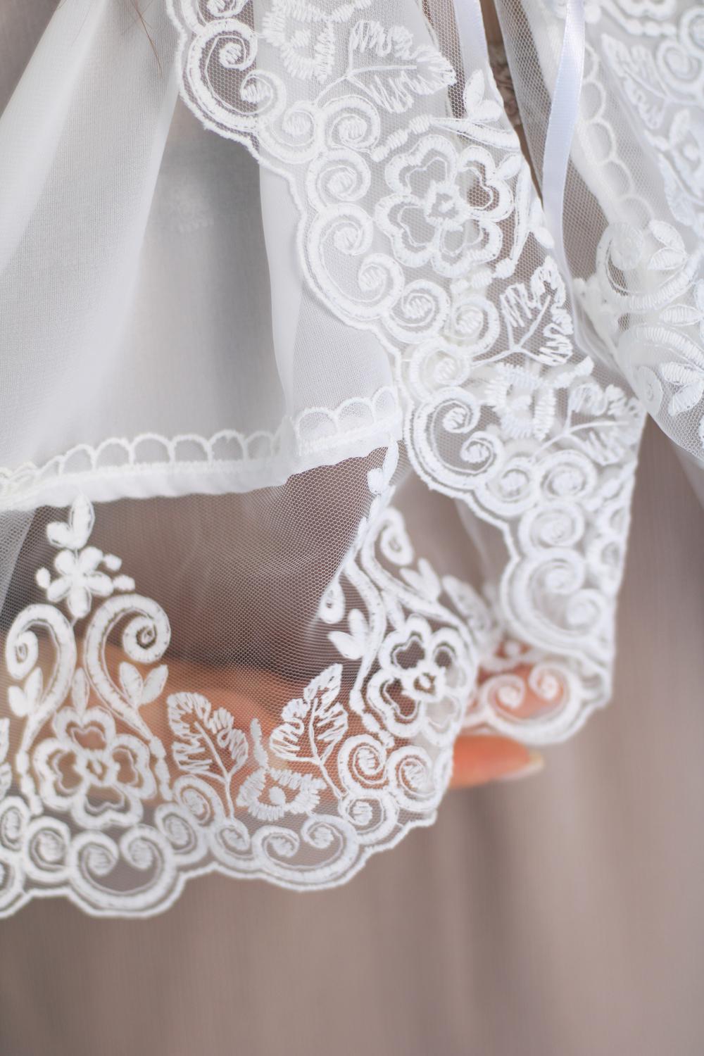 Палантин для храму на голову Ніжно-молочний (п008) - фото 16